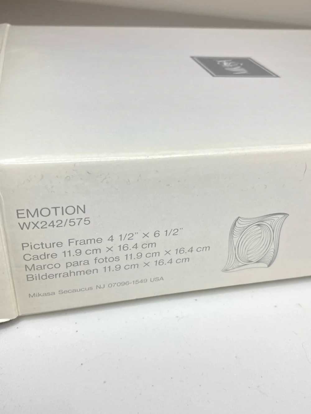 Mikasa Emotion WX242 / 575 Crystal Picture Frame 4 1/2